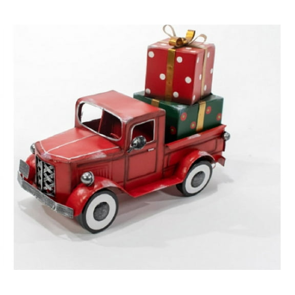 Gardman G48MR182144 Good Tidings Red Grn Metal Truck Yard A