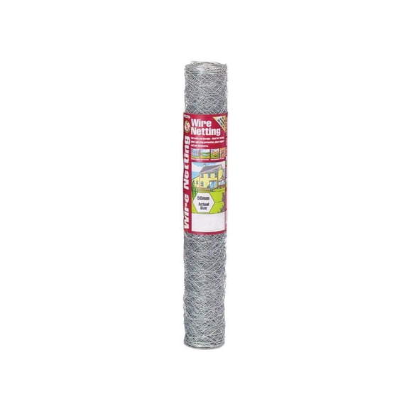 Gardman - Galvanised Wire Netting 50mm Hexagon, 10 x 0.6m