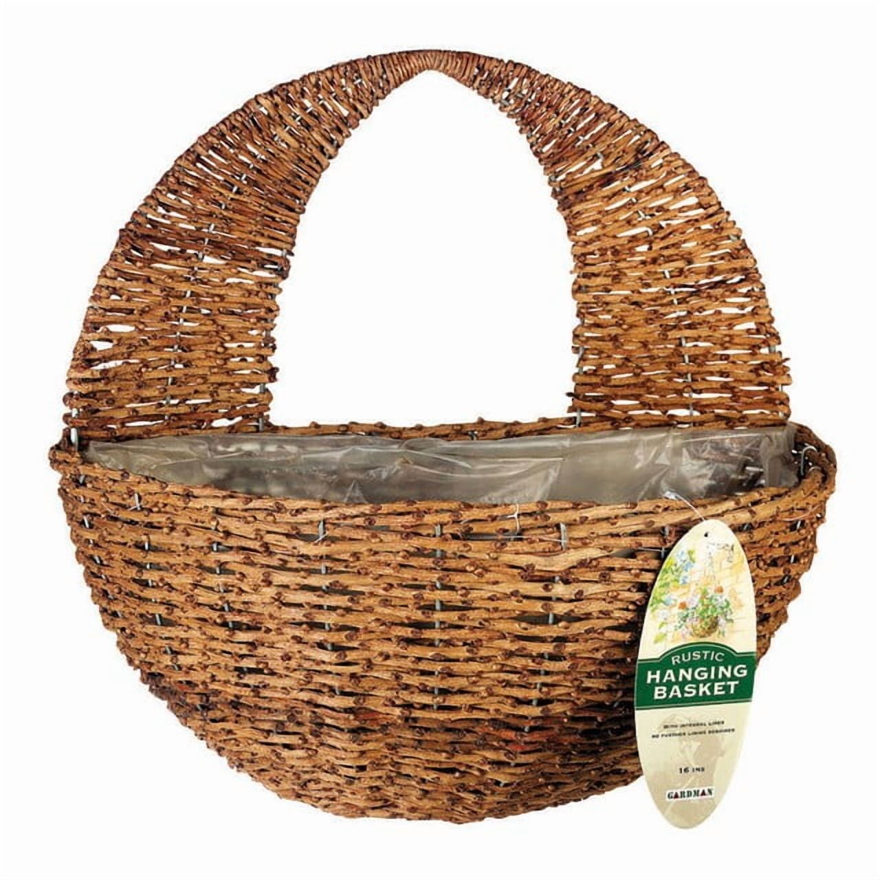 Gardman Rustic Rattan Wall Basket
