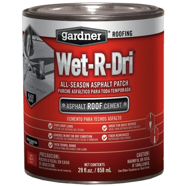 Black Jack Gloss Black Patching Cement AllWeather Roof Cement 29 oz