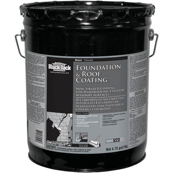 Gardner 6025-9-30 0125-GA Foundation and Roof Coating, Black, Liquid, 5 gal Pail