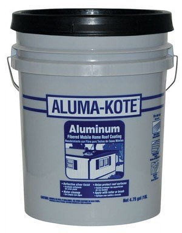 Gardner Aluma-Kote Gloss Silver Fibered Aluminum Fibered Aluminum Roof Coating 5 gal.