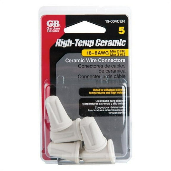 Gardner Bender 0.54 in. Dia. High Temp Ceramic Wire Connectors - 5 per Pack