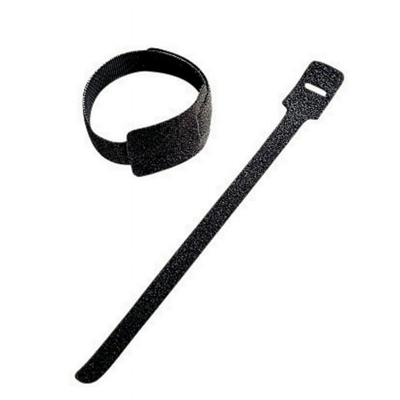 Gardner Bender 0231928 Grip-Strip Reusable Cable Tie with Hook & Loop, Nylon - Black, 8 in.