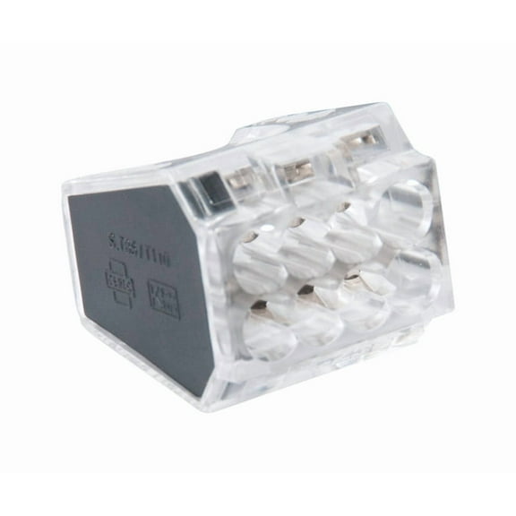 Gardner Bender 10-PC8 8-Port PushGard Push-in Wire Connectors  Black