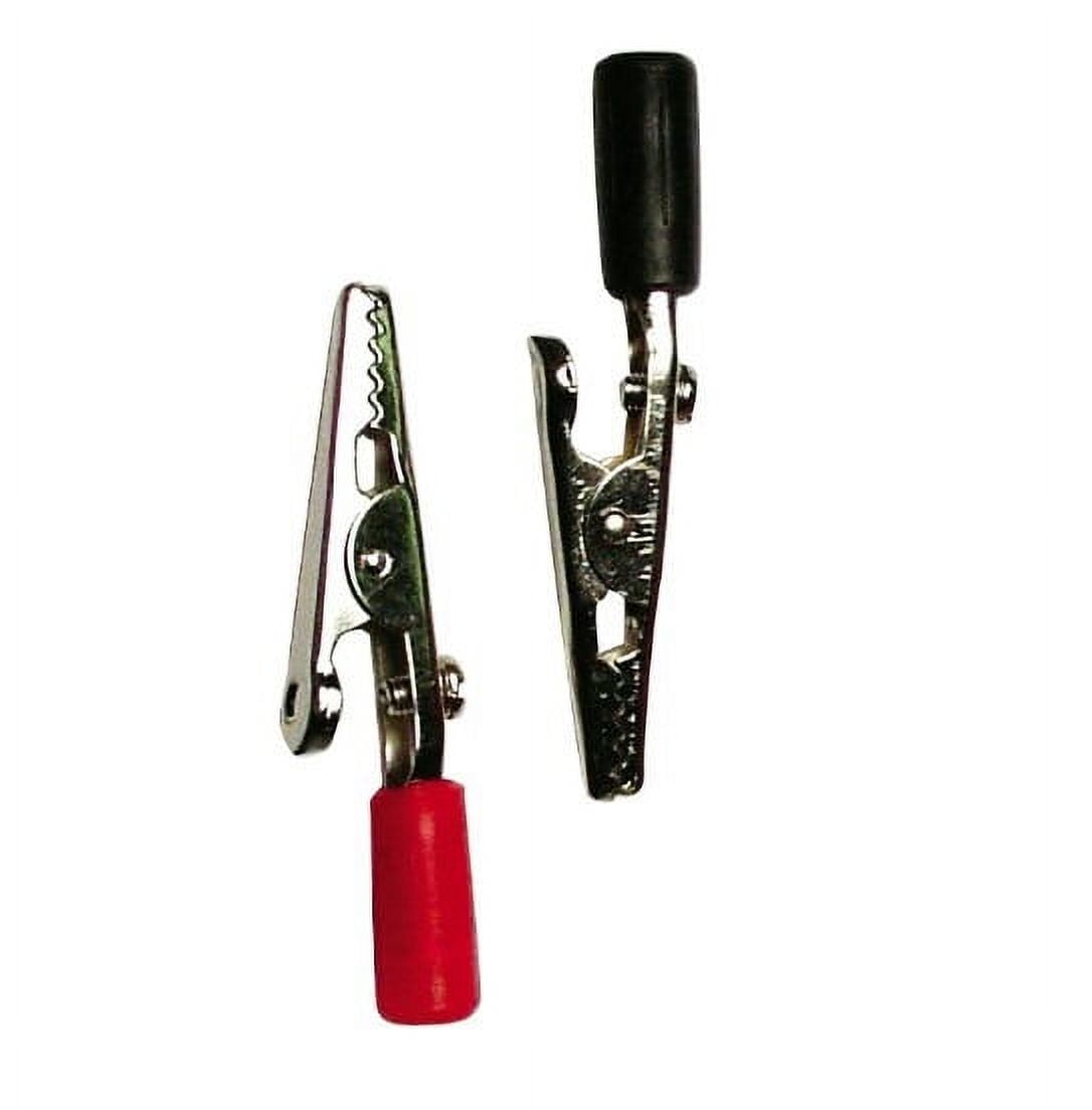 GB 14-077 Alligator Clip, 7/16 in Jaw Opening, 22 to 14 AWG Wire, Black ...