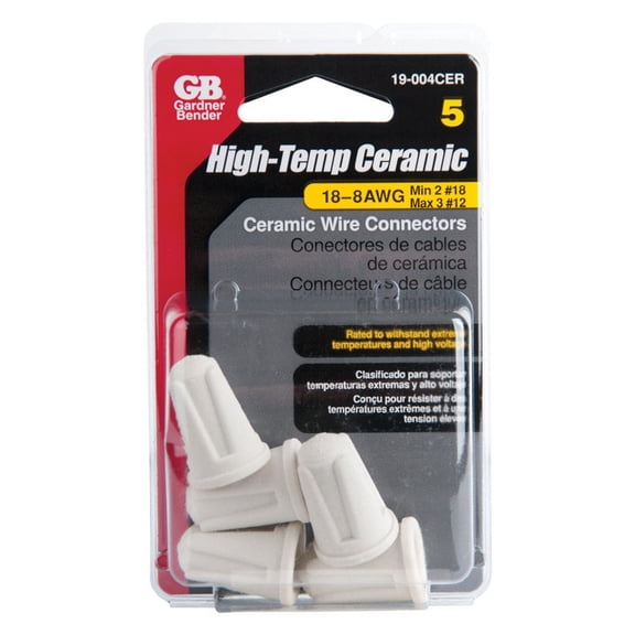 Gardner Bender 19-004CER High Temp Ceramic Wire Connectors, Pack of 5