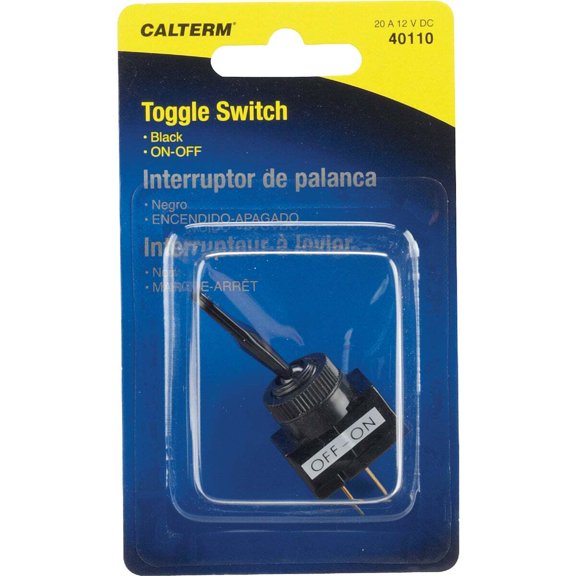 Calterm Duck Bill 20A Black Toggle Tab Switch 40110
