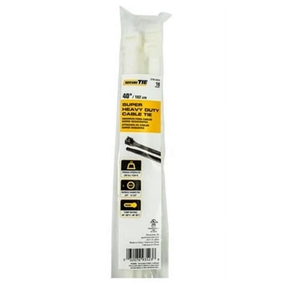 Gardner Bender 221006 40 in. Natural Heavy Duty Cable Tie, Pack of 10