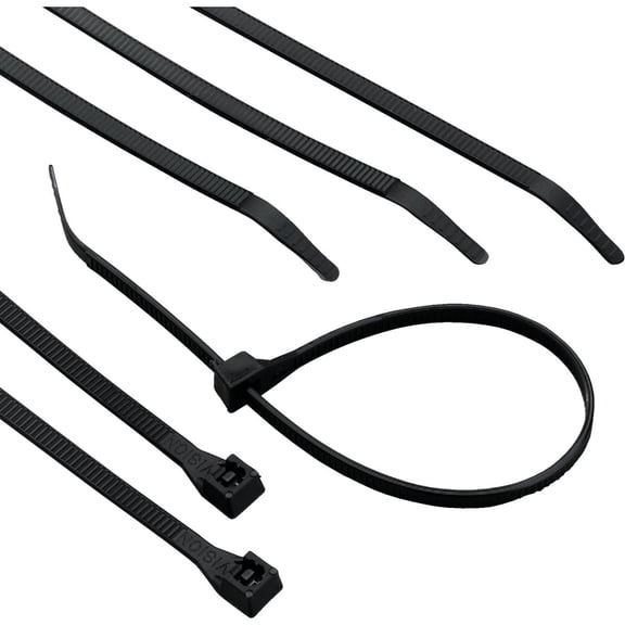 Gardner Bender 45-315UVB Heavy-Duty Cable Ties, 14 inch, 75 lb tensile, Electrical Wire and Cord Management, Nylon Zip Tie, 8 pk, UV Resistant Black