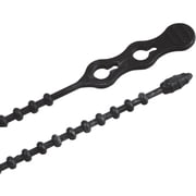 Gardner Bender 45-8BEADBK Beaded Cable Tie Wrap, 8 inch, 70 lb, Reusable, Adjustable Wire and Cord Management, 15 Pk, UV Resistant Black