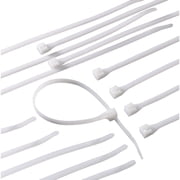 Gardner Bender 46-310 DoubleLock Cable Tie, 11 inch, 75 lb, Electrical Wire and Cord Management, Nylon Zip Tie, 100 Pk, Natural White