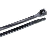 Gardner Bender 46-310UVB DoubleLock Cable Tie, 11 inch, 75 lb, Electrical Wire and Cord Management, Nylon Zip Tie, 100 Pk, UV Resistant Black