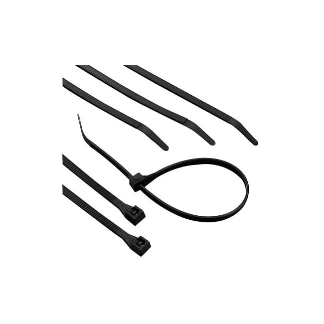Gardner Bender 46-415UVB Heavy-Duty Cable Tie, 15 inch, 120 lb, Electrical Wire and Cord Management, Nylon Zip Tie, 50 Pk, UV Resistant Black