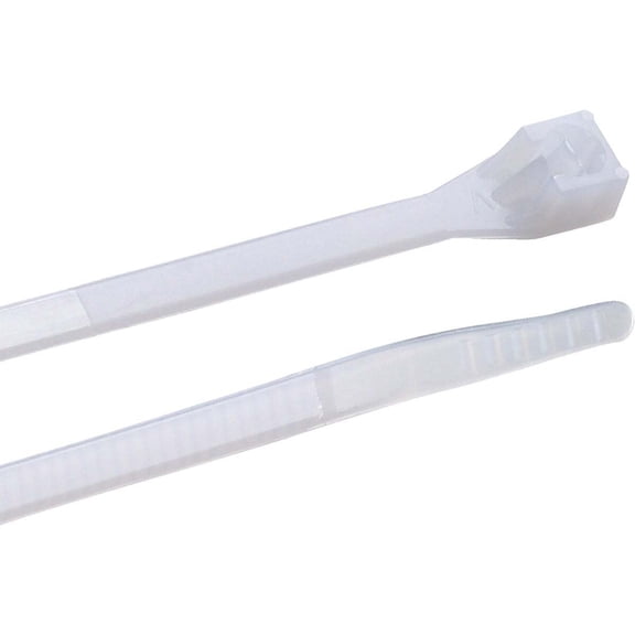 GB Electrical Cable Tie Releasable Self-Locking Nylon - Reusable, 25 Pack, Off-White