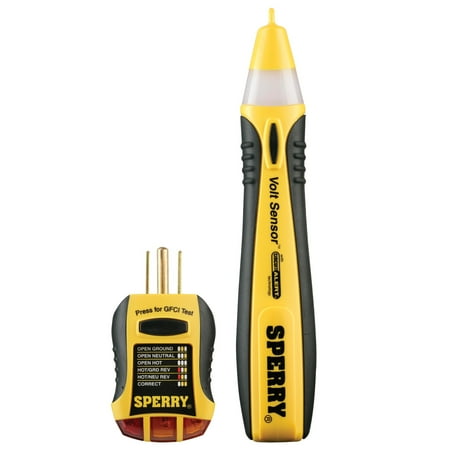 Sperry Instruments STK-001 2-Piece Tester Kit, includes a Non-Contact Voltage Tester and GFCI Outlet Tester price history and forecast - Sperry Instruments STK001