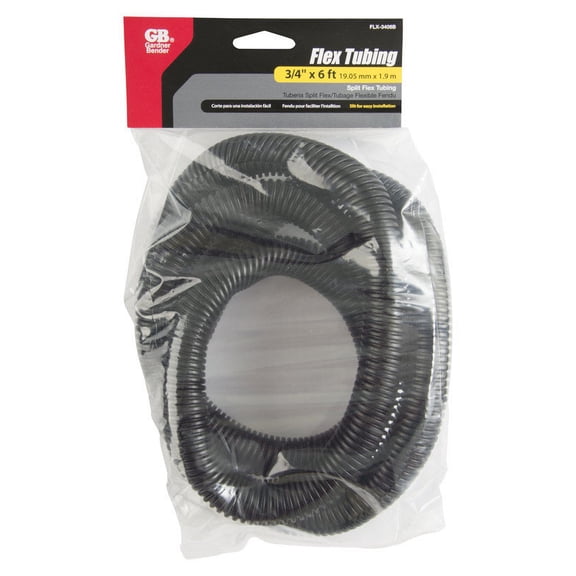 FLEX SPLT TUBE 3/4X6BLK