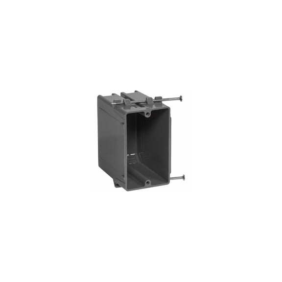 Gardner Bender 1-Gang PVC New Work Wall Electrical Box, 18 Cu. In. BOX-NS18