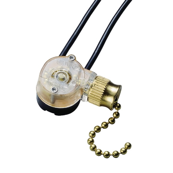 Pull Switch Brass On/Off