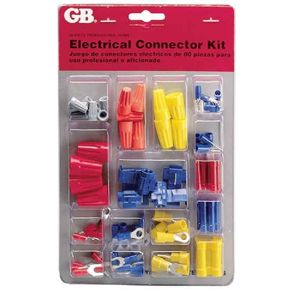Gardner Bender Terminal and Connector Kit TK-100 - Assorted - 80 Piece — Residential Use, Standard Application