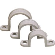 Gardner Bender GCC-120 1/2-Inch Two Hole Plastic Straps, Grey, 20-Pack