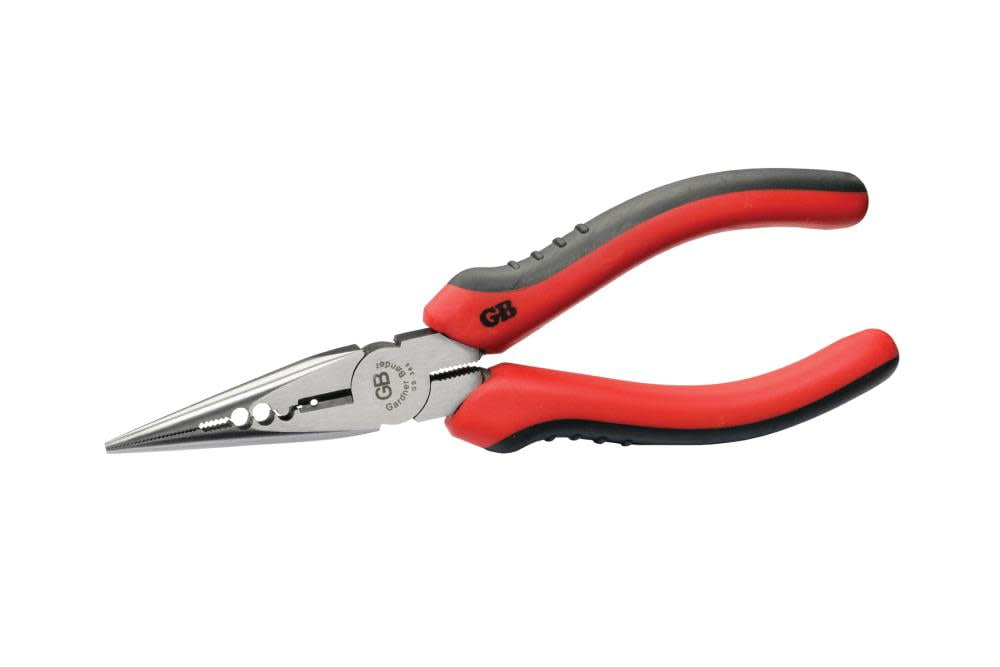The Beadsmith Double Nylon Jaw Chain Nose Pliers, 4.75 Inches (120mm), Black PVC Comfort Grip Handle, with Double Leaf Spring, Protects Wire When