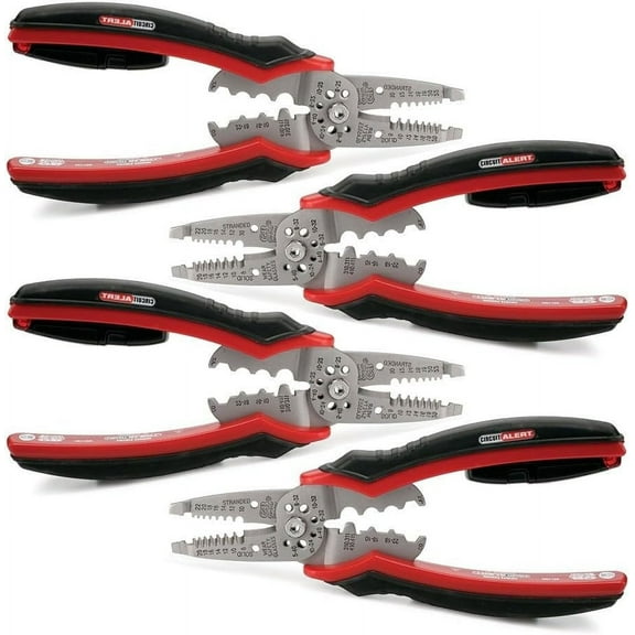 Gardner Bender GST-70M Circuit Alert, Multi-Tool Strips, Crimps, and Cuts, 8-20 AWG, Volt Sensor in Handle 4 Pack