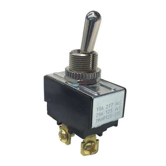 GB GSW-10 Toggle Switch, 125/250 V, SPST, Screw Terminal