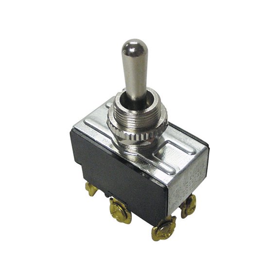 Gardner Bender 20 amps Double Pole Toggle Momentary Switch Black/Silver 1 pk