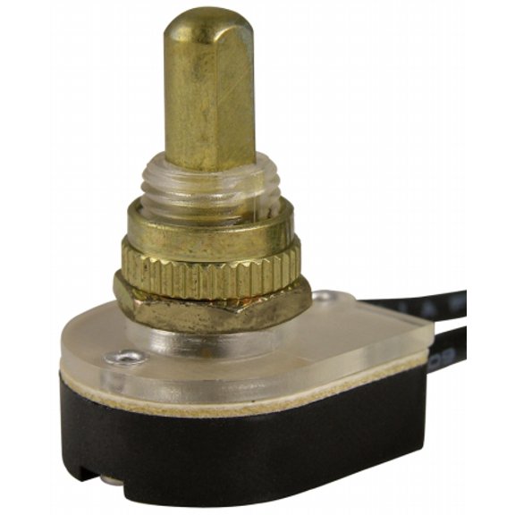 GB Gardner Bender GSW-25 Brass Push Button Switch