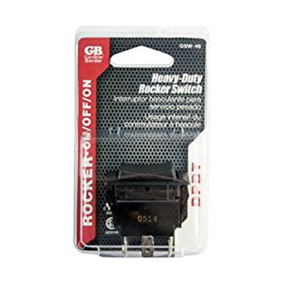 Gardner Bender GSW-46 Gsw-46 Double Pole Rocker Switch Black