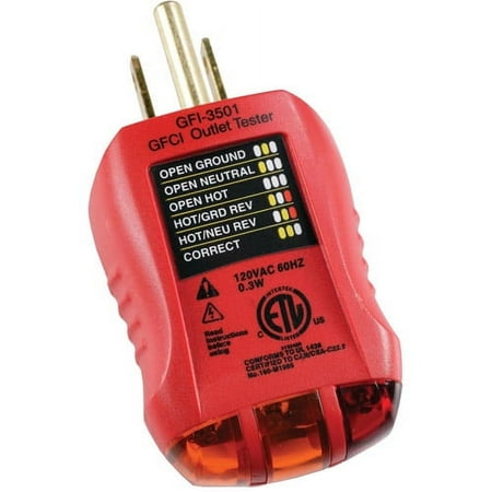 GB Gardner Bender GFI-3501 GFCI Outlet Tester