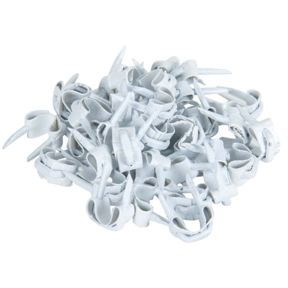 Gardner Bender Fiber Insulated Wire Staple - Steel, Flat Crown - 40 Count, 1/8 x 5/8 In