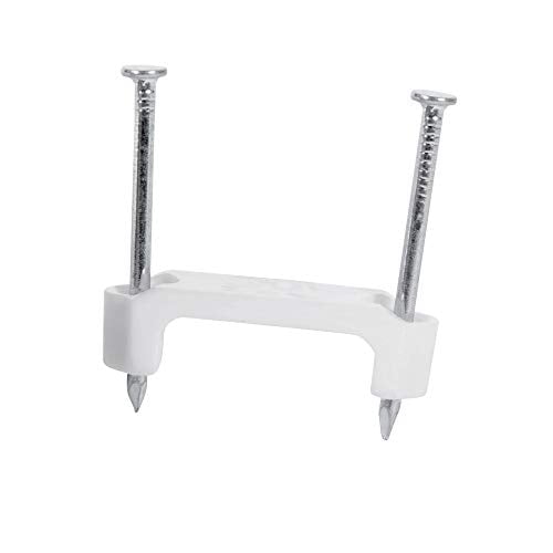 Gardner Bender PS-550 Plastic Staple, 1/2 in., 14/2, 12/2, 10/2 (NM) Cable, White