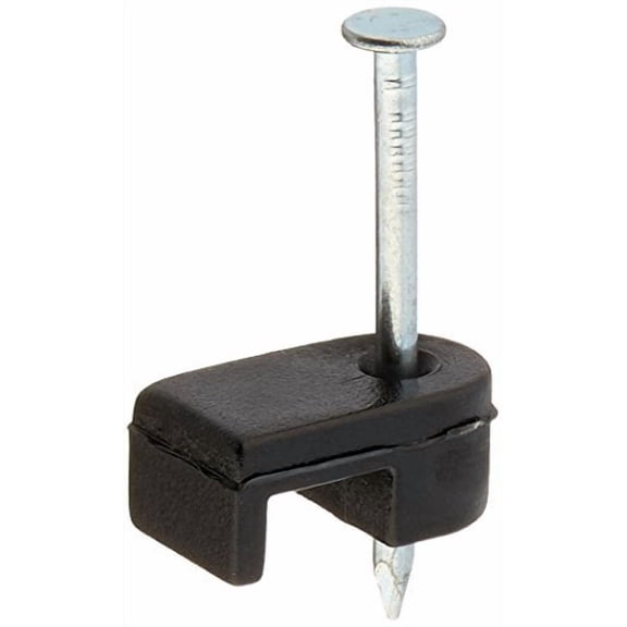 Gardner Bender PSB-1600T Low-Voltage Cable Staple, 3/16 Inch., CAT6 / RG-59 / RG-6 / Polyethylene - UV Resistant, Splinter Free, Black