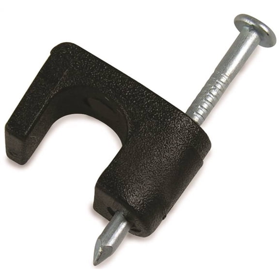 Gardner Bender PSB-165 Coaxial Cable Staple, 1/4", Black