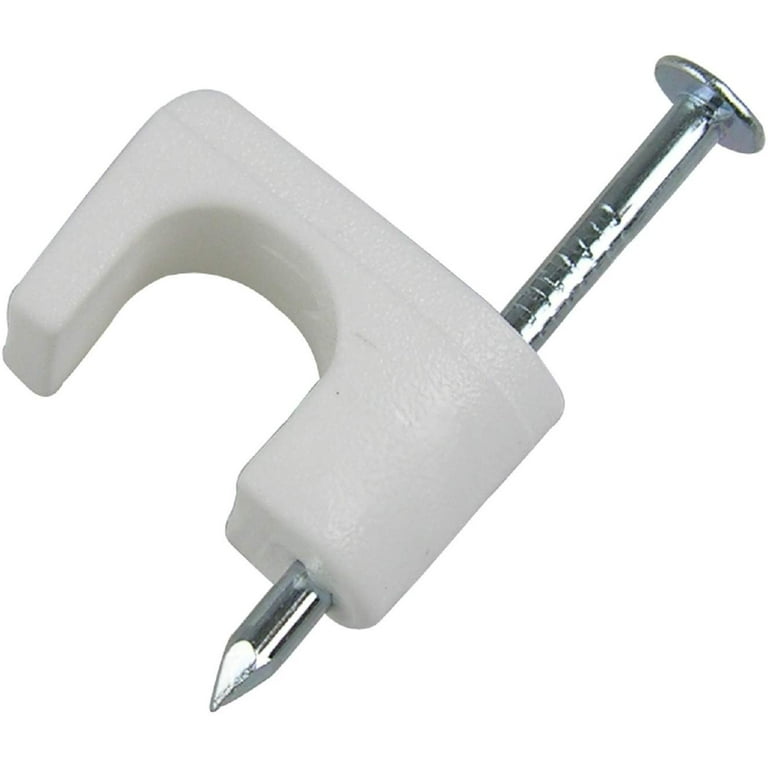 Gardner Bender PSW 165 Low Voltage Electrical Cable Staples inch Secures CAT6 RG 59 and RG 6 50 pk White