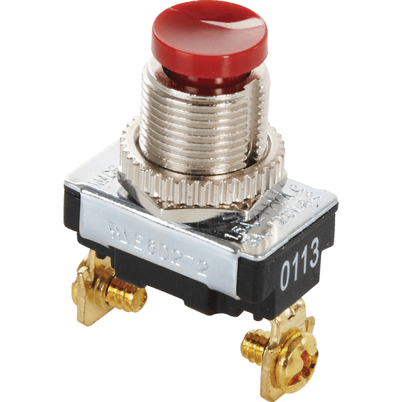 Gardner Bender Single Pole Push-Button Switch - Single Pack Indoor & Outdoor Use, NEC-Compliant