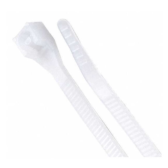 Gardner Bender Standard Cable Ties w/DoubleLock, 75 lb Tensile Strength, 8", Natural, 1000/Bag