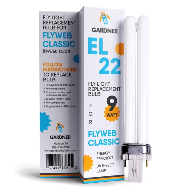 Gardner EL22 Fly Classic Fly Light Replacement Bulb, Fly Light for