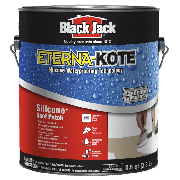 Black Jack ETERNA-KOTE Silicone Roof Patch, 1 Gallon