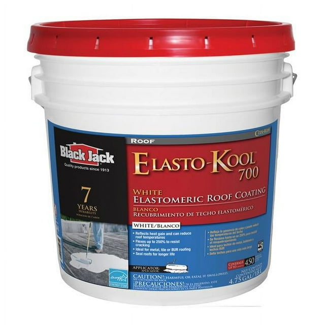 Gardner-Gibson 1436963 5 gal Black Jack Elasto-Kool 700 Gloss White ...