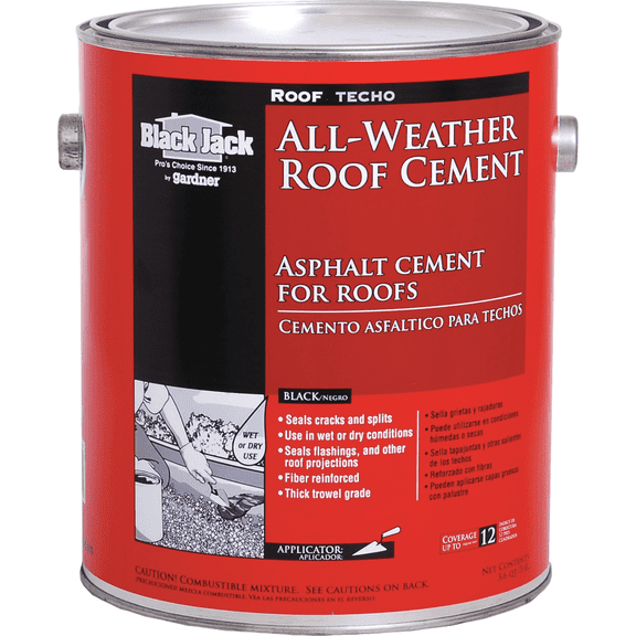 Gardner Gibson Black Jack All-Weather Roof Cement - Pack of 2 Residential Use, Standard Application