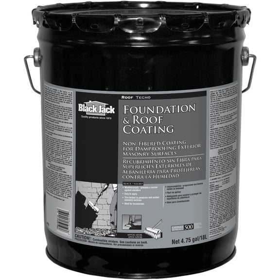 Gardner Gibson Black Jack Non Fibered Foundation & Roof Coating - Pack of 8