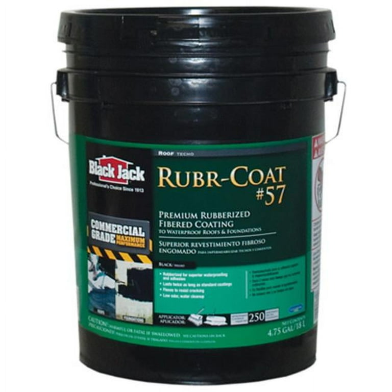 BLACK JACK 4.75-Gallon Fibered Waterproofer Cement Roof Sealant BLACK JACK 4.75-Gallon Fibered Waterproofer Cement Roof Sealant