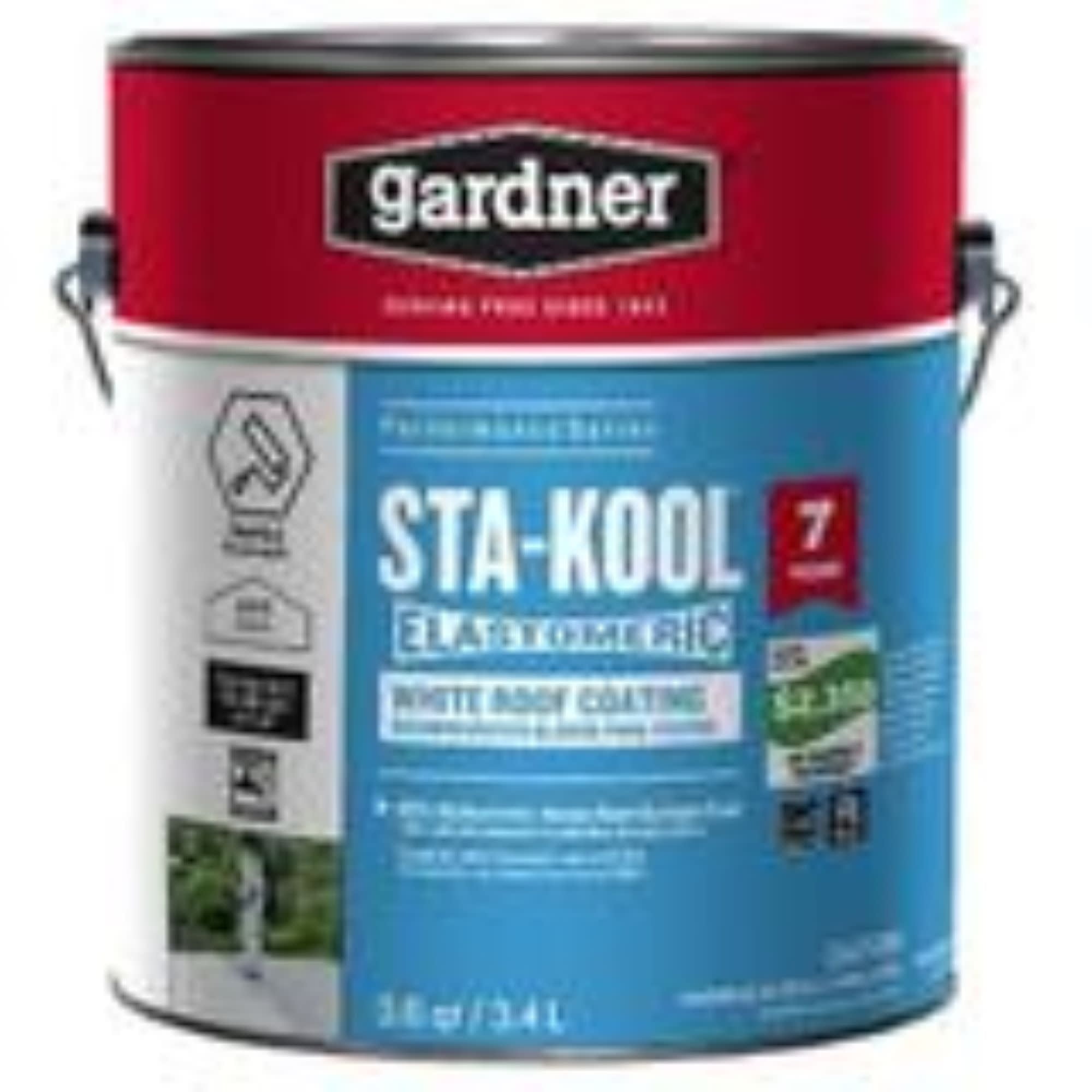 GARDNER-GIBSON 770 Acrylic Elastomeric Roof Coating, White, 3.6-Qts. SK-7701
