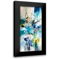 thumbnail image 1 of Gardner, Jennifer 14x24 Black Modern Framed Museum Art Print Titled - Blue and Green I, 1 of 5