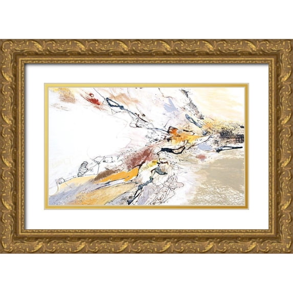 Gardner, Jennifer 18x12 Gold Ornate Wood Framed with Double Matting Museum Art Print Titled - Black and White Series II