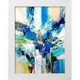 thumbnail image 1 of Gardner, Jennifer 19x24 White Modern Wood Framed Museum Art Print Titled - Blue and Green II, 1 of 4