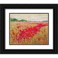 thumbnail image 1 of Gardner, Jennifer 32x26 Black Ornate Wood Framed with Double Matting Museum Art Print Titled - Poppies Evening Light II, 1 of 4